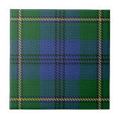 Clan Johnstone Scottish Tartan Tegeltje (Voorkant)