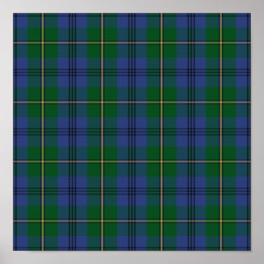 Clan Johnstone Tartan - Digitaal downloaden Poster (Voorkant)