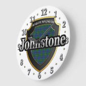 Clan Johnstone Tartan Scottish Dream Clock Grote Klok (Hoek)