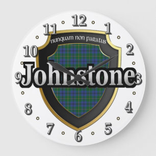 Clan Johnstone Tartan Scottish Dream Clock Grote Klok