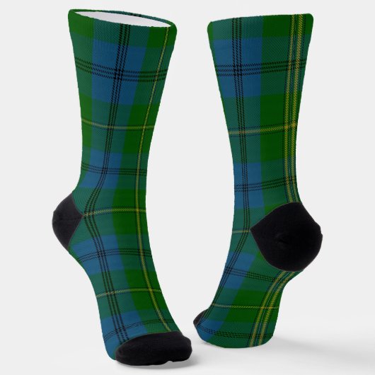 Clan Johnstone Tartan Sokken (Gebogen)