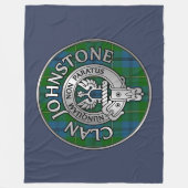Clan Johnstone Wapenschild & Knoop Fleece Deken (Voorkant)