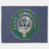 Clan Johnstone Wapenschild & Knoop Fleece Deken (Voorkant (Horizontaal))