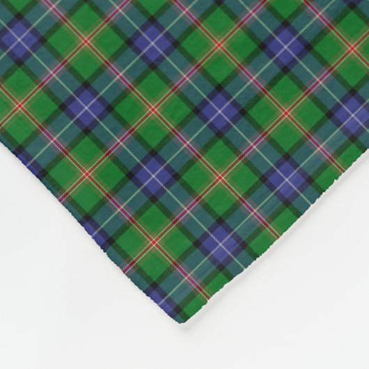 Clan Jones Tartan Fleece Deken (Hoek)