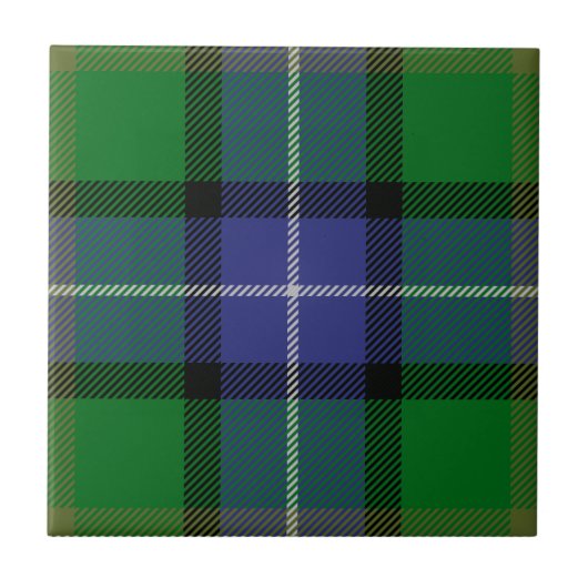 Clan Jones Tartan Tegeltje (Voorkant)