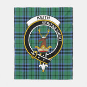 Clan Keith Ancient Tartan Pset Fleece Deken (Voorkant)