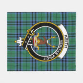 Clan Keith Ancient Tartan Pset Fleece Deken (Voorkant (Horizontaal))