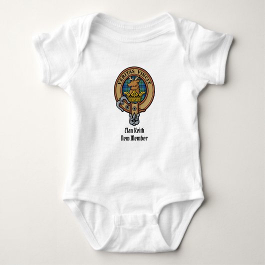 Clan Keith Crest Baby Bodysuit (Voorkant)