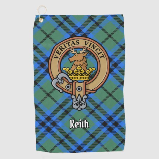 Clan Keith Crest Golf Towel Golfhanddoek (Voorkant)