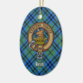 Clan Keith Crest keramisch Ornament (Links)