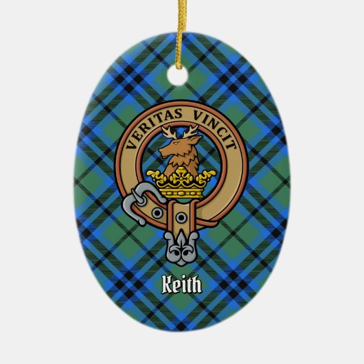 Clan Keith Crest keramisch Ornament (Voorkant)