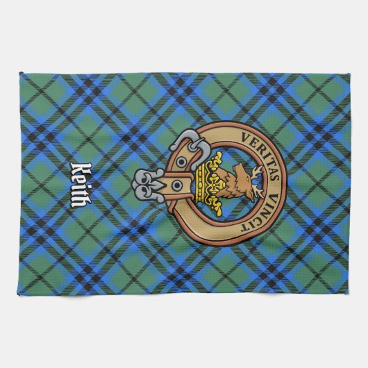 Clan Keith Crest Kitchen Towel Theedoek (Horizontaal)