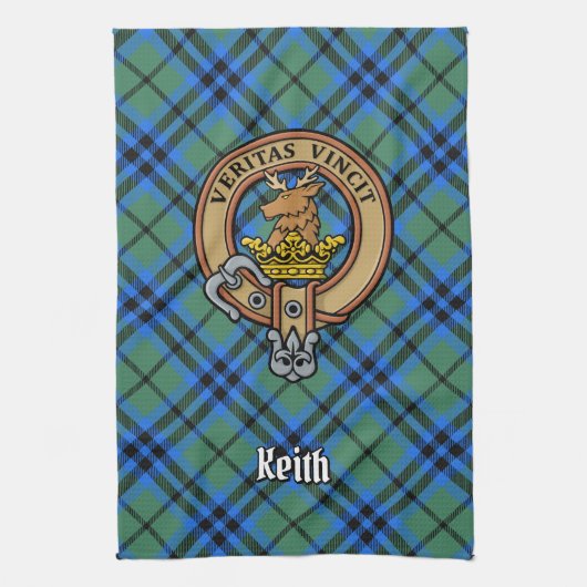Clan Keith Crest Kitchen Towel Theedoek (Verticaal)