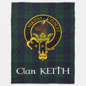 Clan Keith Crest Modern Fleece Blanket (Voorkant)