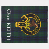 Clan Keith Crest Modern Fleece Blanket (Voorkant (Horizontaal))