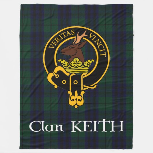 Clan Keith Crest Modern Fleece Blanket Deken (Voorkant)