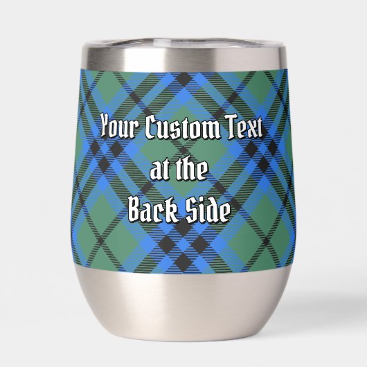 Clan Keith Crest over Tartan (Achterkant)