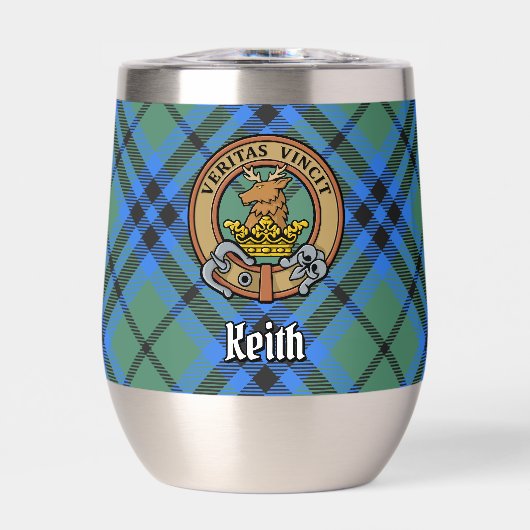 Clan Keith Crest over Tartan (Voorkant)