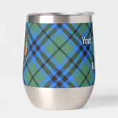Clan Keith Crest over Tartan (Links)
