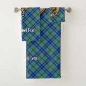 Clan Keith Crest over Tartan Bad Handdoek (Insitu)