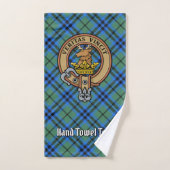 Clan Keith Crest over Tartan Bad Handdoek (Handdoek)