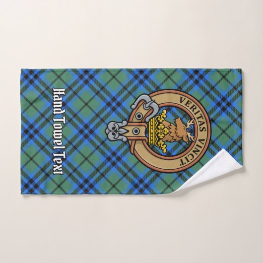 Clan Keith Crest over Tartan Bad Handdoek (Handdoek)