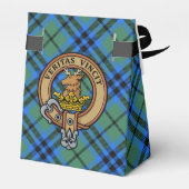 Clan Keith Crest over Tartan Favor Box Bedankdoosjes (Achterkant)