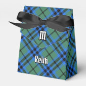 Clan Keith Crest over Tartan Favor Box Bedankdoosjes (Voorkant Zijde)