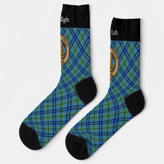 Clan Keith Crest over Tartan Socks Sokken (Links)