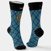 Clan Keith Crest over Tartan Socks Sokken (Gebogen)