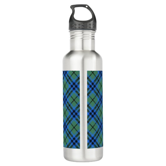 Clan Keith Crest over Tartan Waterfles (Achterkant)