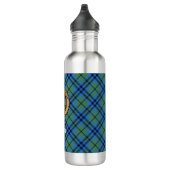 Clan Keith Crest over Tartan Waterfles (Rechts)