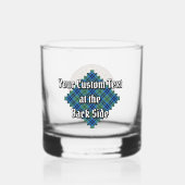Clan Keith Crest over Tartan Whisky Glas (Achterkant)