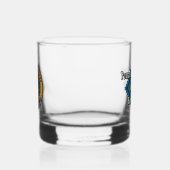 Clan Keith Crest over Tartan Whisky Glas (Links)