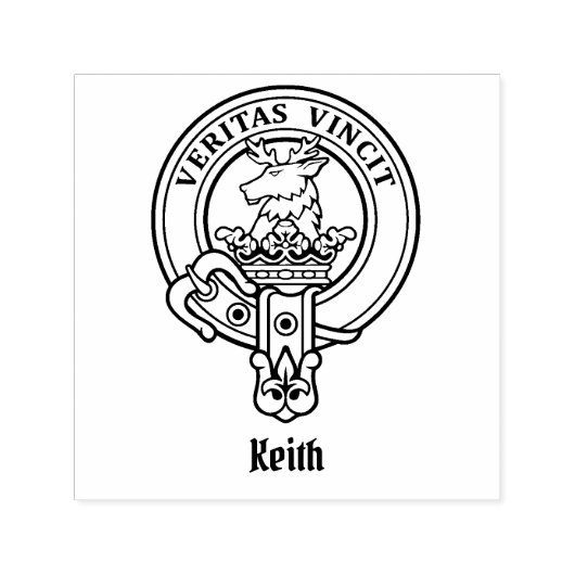 Clan Keith Crest Self-Inking Stamp Zelfinktende Stempel (Design)