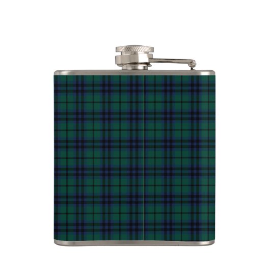 Clan Keith Donker Groen Modern Schots Tartan Heupfles (Achterkant)