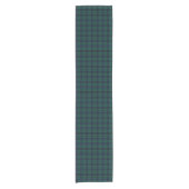 Clan Keith Donkerblauw en Groen Modern Tartan Korte Tafelloper (Voorkant)