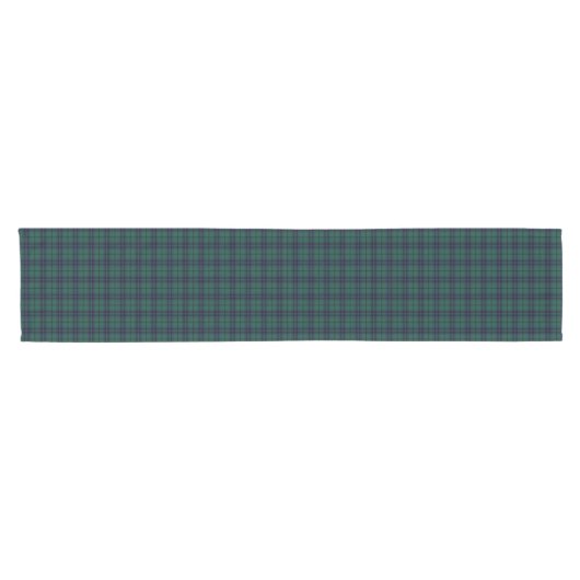 Clan Keith Donkerblauw en Groen Modern Tartan Korte Tafelloper (Horizontaal)