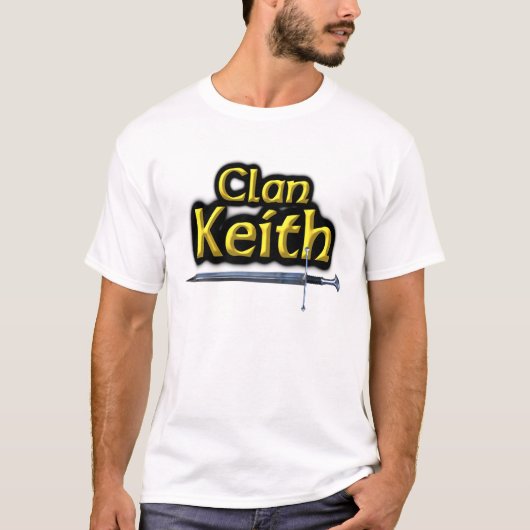 Clan Keith geïnspireerd Schots T-shirt (Voorkant)
