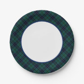 Clan Keith Modern Tartan Border Papieren Bordje (Voorkant)