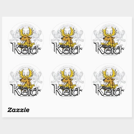 Clan Keith Ronde Sticker (Vel)
