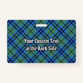 Clan Keith Tartan Badge (Achterkant)