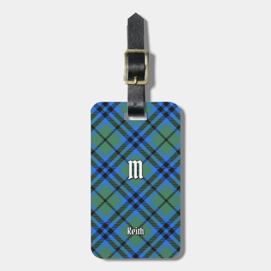 Clan Keith Tartan Bagagelabel (Voorkant verticaal)