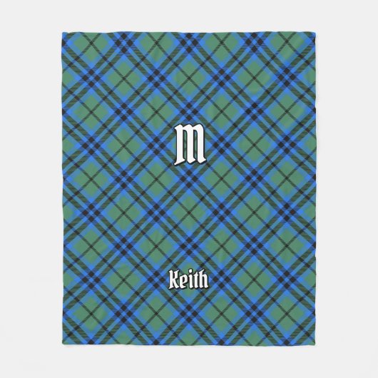 Clan Keith Tartan Fleece Blanket (Voorkant)