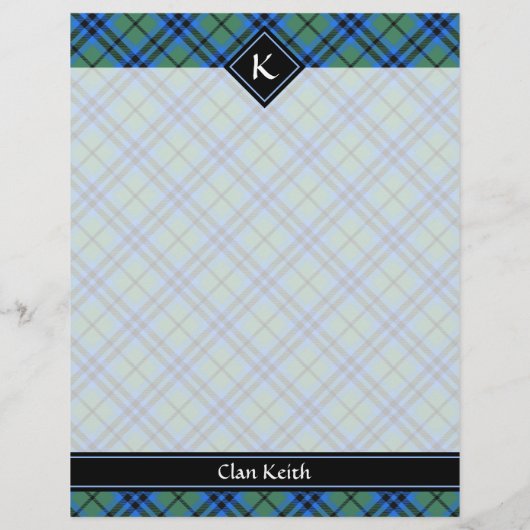 Clan Keith Tartan Flyer (Achterkant)