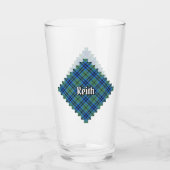 Clan Keith Tartan Glass Glas (Achterkant)