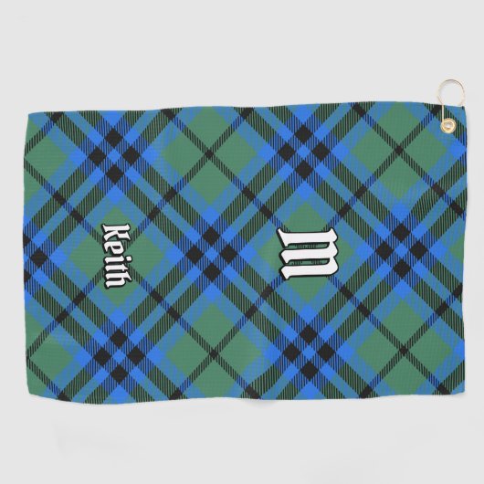 Clan Keith Tartan Golf Towel Golfhanddoek (Horizontaal)