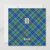 Clan Keith Tartan Kaart (Voorkant)