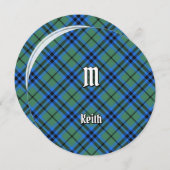 Clan Keith Tartan Kaart (Voorkant / Achterkant)