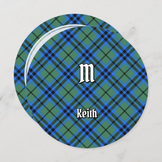 Clan Keith Tartan Kaart (Voorkant / Achterkant)